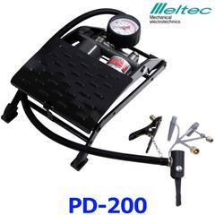新品未使用 大自工業 Meltec メルテック フットポンプ ダブル PD-200 バイク 自転車 自動車 ボール ボート 浮き輪  高圧力 頑丈なフレーム SG規格適合 空気入れ