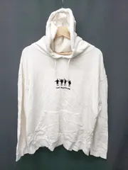 ◇ ⊆ Discoat ディスコート イラスト 長袖 プルオーバー パーカー サイズF アイボリー レディース E  【1507010006958】