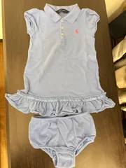 【24M/90cm相当】ラルフローレン ベビー服 ワンピース パンツ付 【Ralph Lauren】