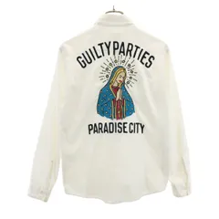 WACKO MARIA ワコマリア 日本製 旧タグ マリア 長袖 コットンシャツ S ホワイト メンズ 古着