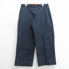 W36/古着 ディッキーズ Dickies ワーク パンツ メンズ ダブルニー 紺 ネイビー 25feb28 中古 ボトムス ロング