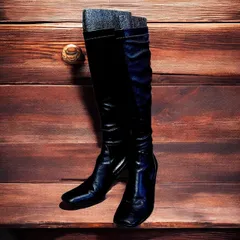 COLE HAAN コールハーン ロングブーツ レディス 黒 ブラック 23.5cm  3500 p20/