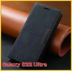 Galaxy s22 Ultra 手帳型 レトロ カード収納 おしゃれ メンズ レディース マグネット開閉式 耐摩擦 耐汚れ ガーバ