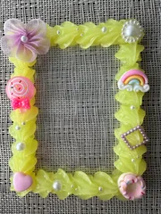 ⑪ホイップデコケース　クリアイエロー