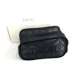 新品同様 Christian Dior クリスチャンディオール メッシュ ポーチ ブラック  レディース　240001139364