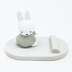 ミッフィー miffy マスコットモバイルスタンド グレーのサムネイル