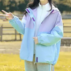 ☆ パープル×Bタイプ ☆ 140cm ☆ アウター キッズ lyou77 ジャンパー ジュニア ブルゾン マウンテンパーカー ジャケット パーカー 上着 子供服 フード 男女兼用 カジュアル アウター トップス 子供 子ども こども レディース 防寒