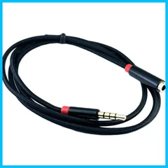 【特価商品】CNCTWO(コネクトツー) 1m 延長コード 3.5mm オーディオケーブル 4極TRRS 高耐久性ナイロン編み AUX 線径わずか2.7mm Hi-Fi音質再生 多重シールド 金メッキ スマホ iPhone ヘッドホン イヤホン PS4 スピー