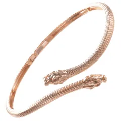 バングル メンズ K18PG 18金 ピンクゴールド 龍 ドラゴン バングルブレスレット ジェンダーレスジュエリー 刻印入り シンプル プレゼント ギフト【アクセサリーマート/メルカリShops店】