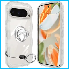 【新着商品】Google Pixel 9/9 PRO ケース クリア ウェーブ なみなみ PRO PRO グーグルピクセル9/9 耐衝撃 おしゃれ ストラップホール付き(Pixel 人気 薄型 女性用 韓国 可愛い デザイン 9/9 ウェーブ ピクセル9/9のサムネイル