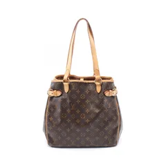 ルイ・ヴィトン LOUIS VUITTON トートバッグ バティニョール ヴェルティカル モノグラム M51153 PVCコーティングキャンバス レザー バティニョール・ヴェルティカル レディース Used A