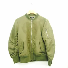 エモダ EMODA MA-1 ジャケット アウター ブルゾン 無地 リブ シンプル 長袖 M カーキ 深緑 /MT7のサムネイル