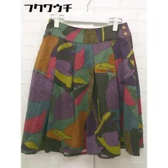 ◇ gaminerie ギャミヌリィ 総柄 膝丈 フレア スカート サイズ1 マルチ レディース 【中古】 【1103240002274】