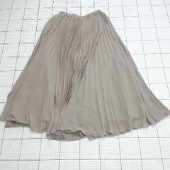 ◇ ⊂ ビーミング by ビームス キレイめ 大人フェミニン ロング プリーツ スカート サイズM ベージュ系 レディース E  【1508060020710】