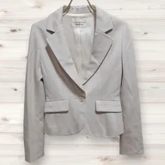 C0910 ストロベリーフィールズ STRAWBERRY FIELDS カジュアルジャケット アウター 上着 ベージュ カシミア