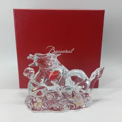【未使用】Baccarat 干支 辰 クリスタルガラス フィギュリン 置物元箱付 バカラ クリスタル 干支 龍 ドラゴン 辰 十二支 クリア