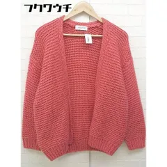 ◇ Simplicite シンプリシテェ ローゲージ ニット カーディガン ピンク系 レディース 【中古】 【1103240008498】
