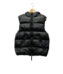 DUVETICA ダウンフードベスト 48 ブラック【試着程度未使用】 DUVETICA デュベティカ フード ダウンベスト ネイビー オレンジ