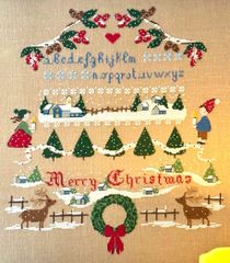 ★送料込★2024NEW★🟩⬜🟥 イタリア クロスステッチ チャート 図案 💟 LILLI  VIOLETT 💟 リリ・ヴィオレット🔶Christmas sampler🔶◆クリスマスサンプラー◆可愛い 輸入刺繍 リリーさん  輸入