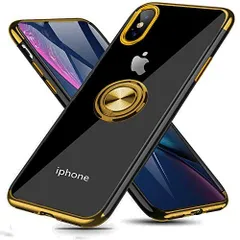iPhone Xs Max 用 ケース リング付き クリア 落下防止 耐衝撃 ス