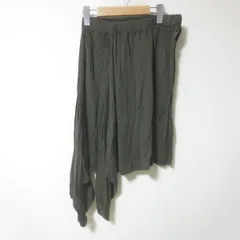 s751　ズッカ　zucca　カーキ　アシンメトリー　スカート　M　