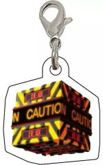 [중고] 열쇠 고리 CAUTION (옐로우) [신세기 에반게리온 ~ 미래에의 포효 ~ 아크릴 매력 컬렉션 ST 통상 화면 보류]