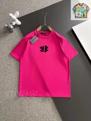【今日特価】Balenciaga 260g 高密度コットン ピンク 3D カット T
