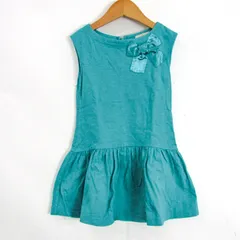 ケイトスペード ワンピース トップス ノースリーブ リボン キッズ 女の子用 4サイズ ミントグリーン Kate Spade 【中古】