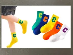 TORAVIE キッズ 靴下 ソックス Mサイズ 15-17㎝ 約3-5歳にお勧め 5足・5色セット 新品 綿 柔らかい 吸汗防臭 通気 高品質 精梳綿素材