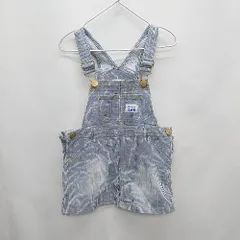 ◇ Lee リー キッズ ストライプ柄 - 膝丈 ワンピース サイズ100 ブルー系 レディース E  【1407020020398】