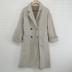 ■ natural couture ナチュラルクチュール 長袖 チェスターコート サイズF ベージュ系 レディース E  【1304100015513】のサムネイル