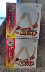 希少！wii 太鼓とバチ 2個セット 任天堂 Wii 太鼓の達人 タタコン 太鼓とバチ 純正 中古