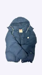 美品. MONCLER VISVIM \"BAYAN バヤン\" ネイビー T1 Moncler × Visvim MONCLER X Visvim Bayan Fur-Trimmed Vest
