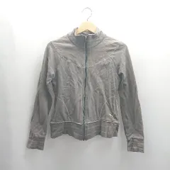 ◇ ⊇ PUMA ロゴ刺<!-利用不可文字-!> ハイネック 長袖 パーカー サイズS グレー系 レディース E  【1502180049699】