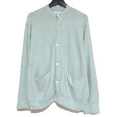 良品 24SS JOHN MASON SMITH ジョンメイソンスミス ジェーンスミス 7G LOOP YARN ニット カーディガン Sサイズ ミントグリーン メンズ 古着 中古 USED