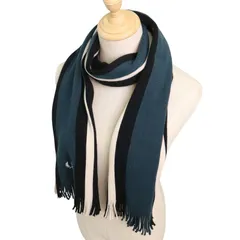 FRED PERRY フレッドペリー 秋冬 ウール100％ ニット★ ストライプ マフラー ストライプ Sz.F メンズ