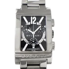 ブルガリ BVLGARI 腕時計 レッタンゴロ RTC49S デイト クロノグラフ スモールセコンド レクタンギュラー メッシュ ブラック文字盤 SS クオーツアナログ 【中古】のサムネイル