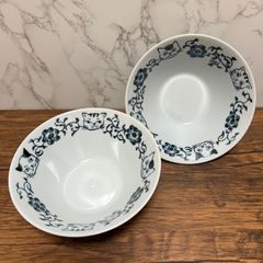 【美濃焼】ねこまるけ 反らし型 鉢 丼 ヒゲボタン 2個セット Mino Ware Cat Plate Bowl