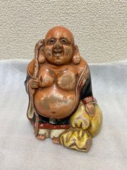 陶器人形 七福神布袋様開運/仏教/置物オブジェ