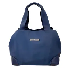 美品 TOMMY HILIGER トミーヒルフィガー 2way ハンドバッグ ショルダーバッグ ナイロン ネイビー