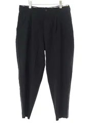 COMME des GARCONS HOMME DEUX コムデギャルソンオムドゥ 19SS ポリエステル縮絨ワイドテーパードパンツ ブラック XL DC-P034のサムネイル