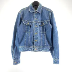 【中古】70s 初期 Lee 101-J デニムジャケット サイズ36 インディゴ 四角黒タグ MR表記有 ボタン裏刻印21 リー[17]