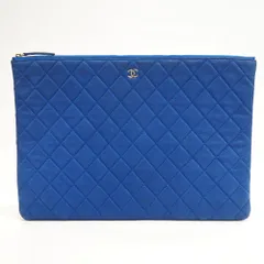 CHANEL/シャネル マトラッセ ココマーク クラッチバッグ ブルー メンズ ブランドのサムネイル