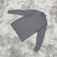 【完売】UNIQLO  ユニクロ  長袖カットソー  ソフトタッチハイネック  (M)  カジュアル  一点もの  レディース  グレー系  灰色【送料無料】