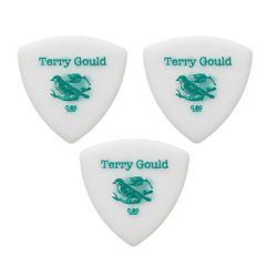 Pickboy ピックボーイ ギターピック GP-TG-RS/08 Terry Gould Sand Grip 0.8mm 3枚入り ホワイト トライアングル ポリアセタール滑り止めピック