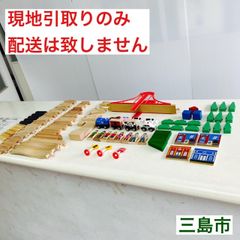 【配送不可、現地引取のみ、リユース品】トイザらス　イマジナリウム　メガバリュー　トレインセット　木製　箱なし