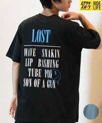 【ムラスポ公式】新品 LOST ロスト 半袖 Tシャツ メンズ フロントプリント バックプリント CHERUB L24SS-AP ムラサキスポーツ限定