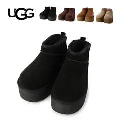 UGG アグ ブーツ Classic Ultra Mini Platform 1135092  BURNT CEDAR　クラシック ウルトラ ミニ プラットフォーム スエード 送料無料 レディース