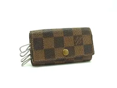 LOUIS VUITTON ルイヴィトン N62631 ダミエ ミュルティクレ4 4連 キーケース 鍵入れ メンズ レディース ブラウン系 DJ5551