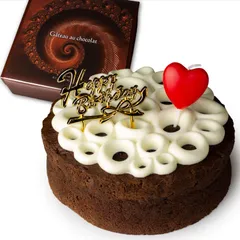 魔法洋菓子店ソルシエ 誕生日ケーキ チョコレートケーキ ガトーショコラ クラシック 5号 直径15cm 4人～6人分 約320g 【 バースデー 飾り付】 スイーツ ケーキ チョコ ホールケーキ